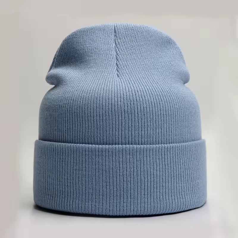 Solid Unisex Beanie Autumn Winter Wool Blends Soft Warm Knitted Cap Men Women SkullCap Hats Gorro Ski Caps 24 Colors Beanies - Image 3