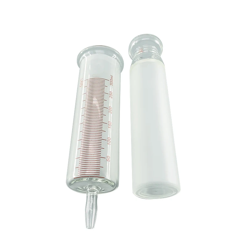 Large Glass Syringes 300ml with Glass Caliber / Ruhr Locks Caliber Glass Enema Sausage Device Sample Extractor Injector 300 CC