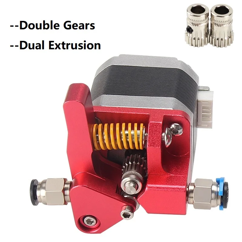 MEGA 1set Double Pulleys MK8 MK7 Dual Extruder Direct Drive Extruder Kit For CR-10S CR10S PRO Ender-3 Ender-3PRO Ender 5 Tornado