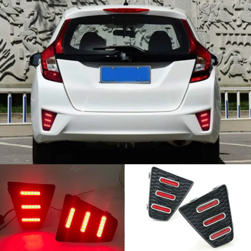 

For Honda Jazz Fit 2014 2015 2016 2017 Multi-functions LED Rear Bumper Light Fog Lamp Brake Light Turn Signal Reverse Light