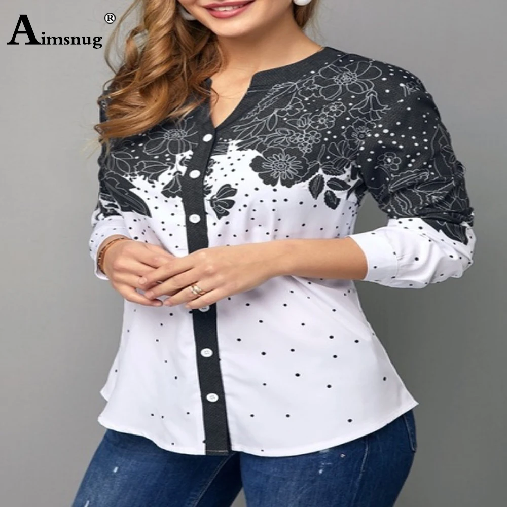 Plus size 4xl 5xl moda feminina topos único-breasted retalhos flor impressão camisa boêmia senhoras blusas camisa feminina elegante