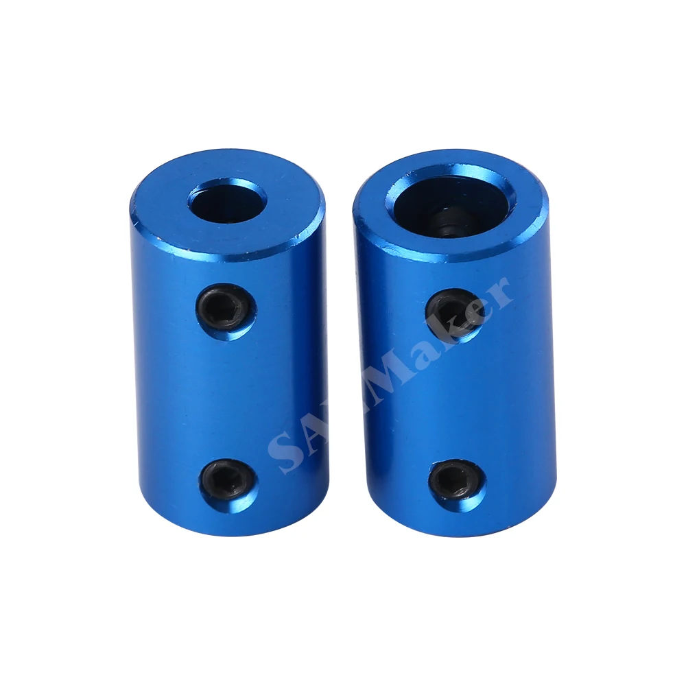 1 buah sekrup perangkai poros biru suku cadang printer 3D 35/7/8MM 3/4/5/6/6.35/7/8MM untuk aksesori Motor Stepper