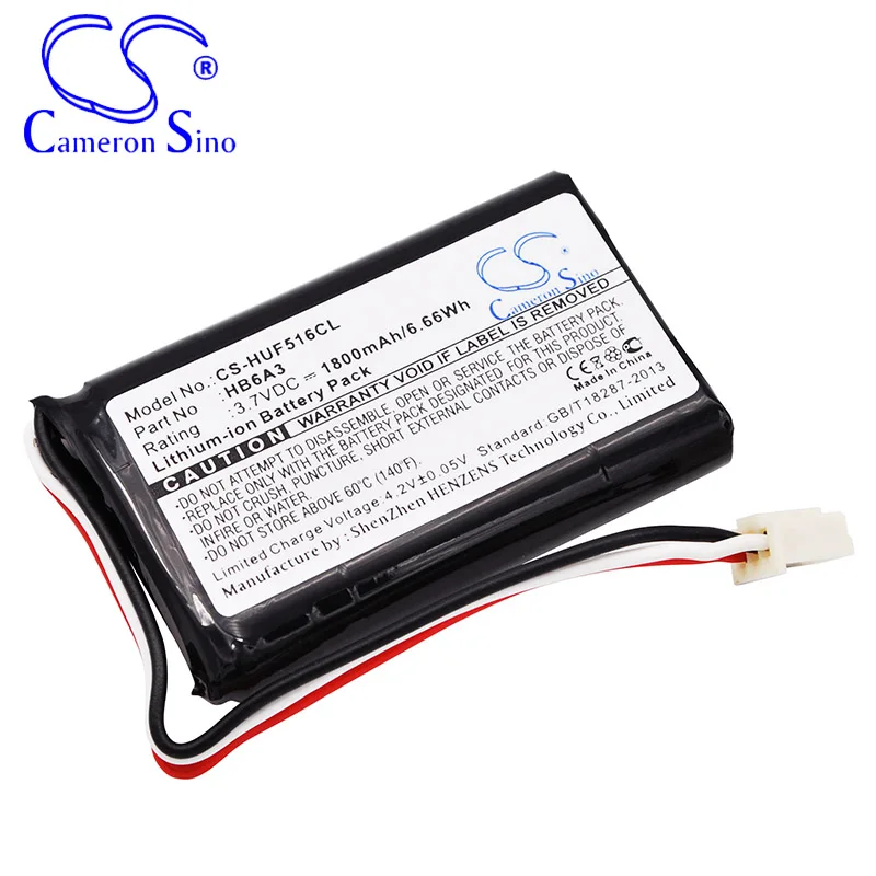 Batería de cámara inalámbrica para teléfono móvil Huawei, pila fija de 1800mAh, compatible con modelo F501, F516, F530, FP515H, ETS5623, HB6A3