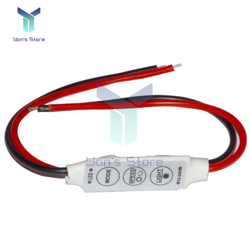 Mini 12V LED Light Dimming Controller Dimmer Driver and Switch 3528 5050 5630 Newest Control Led Strip Light Automatic Memory