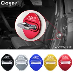 Ceyes-funda protectora para cerradura de puerta de coche, accesorio decorativo para Honda Mugen Power Typer Civic Accord CRV, estilo automático, 4 Uds.