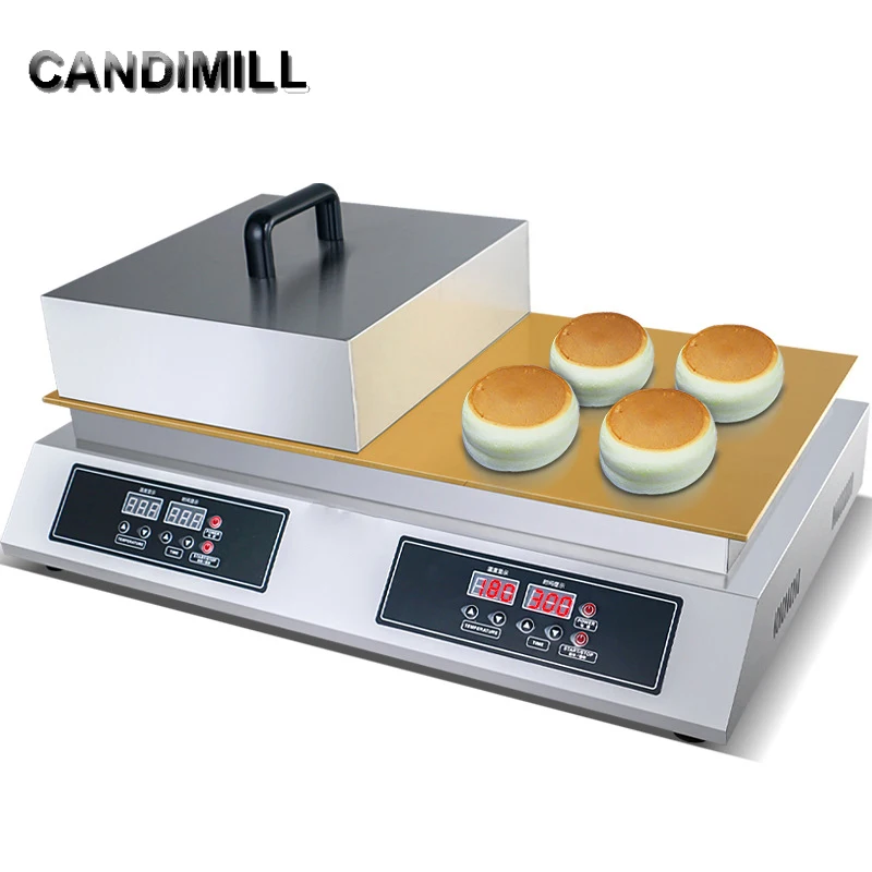 Commercial Double-head Digital Souffle Machine Dorayaki Muffin Maker Fluffy Pancakes Baker