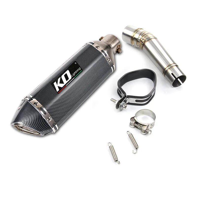 Slip-on Exhaust Set for Honda NC750X/A/S/N NC700 Motorcycle Mid Link Pipe 51mm Mufflers Removable DB Killer Escape Reserve Cat image 4