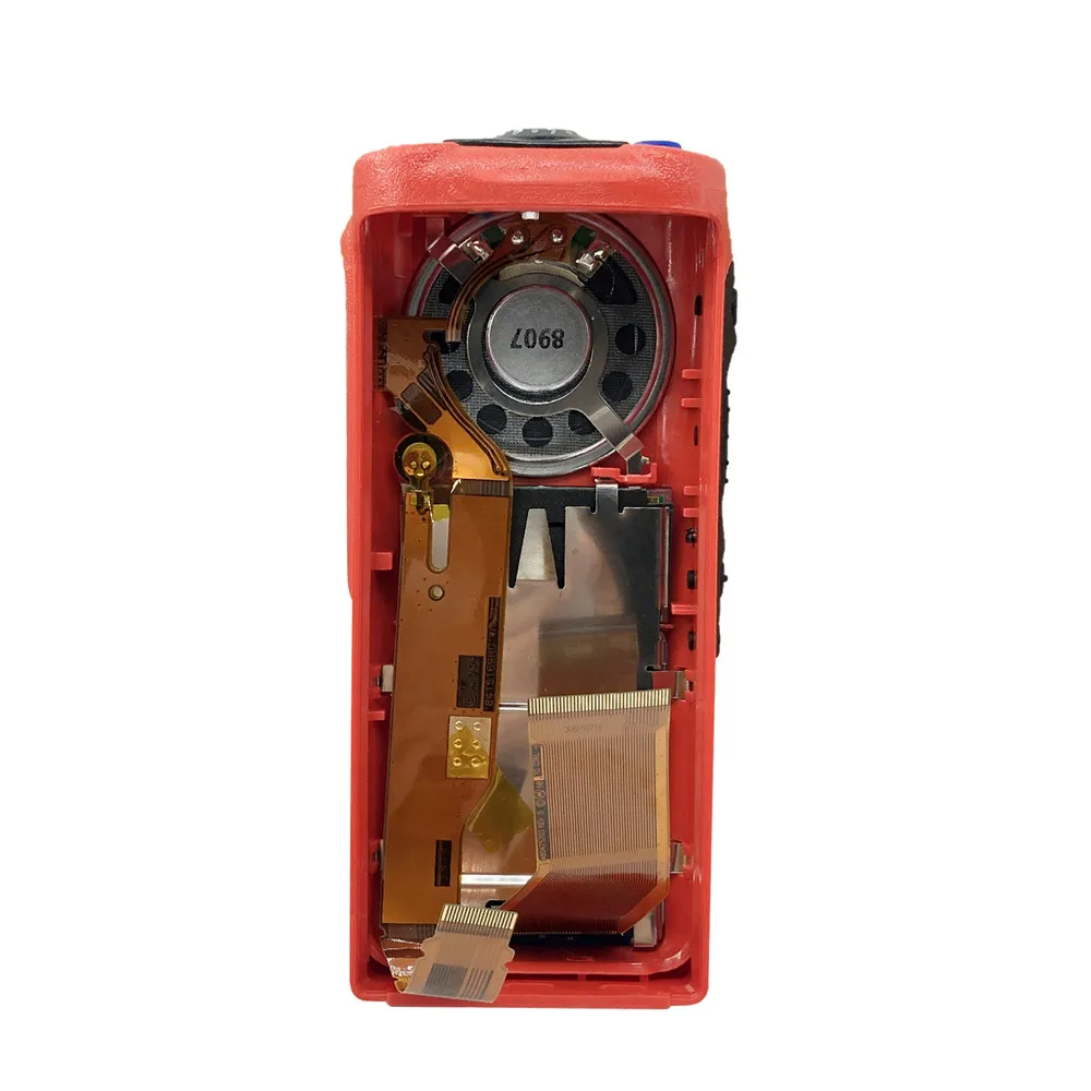 Red Walkie-talkies Replacement Repair Housing Case Kit Shell For HT1250 GP338 Radio with Speaker & LCD