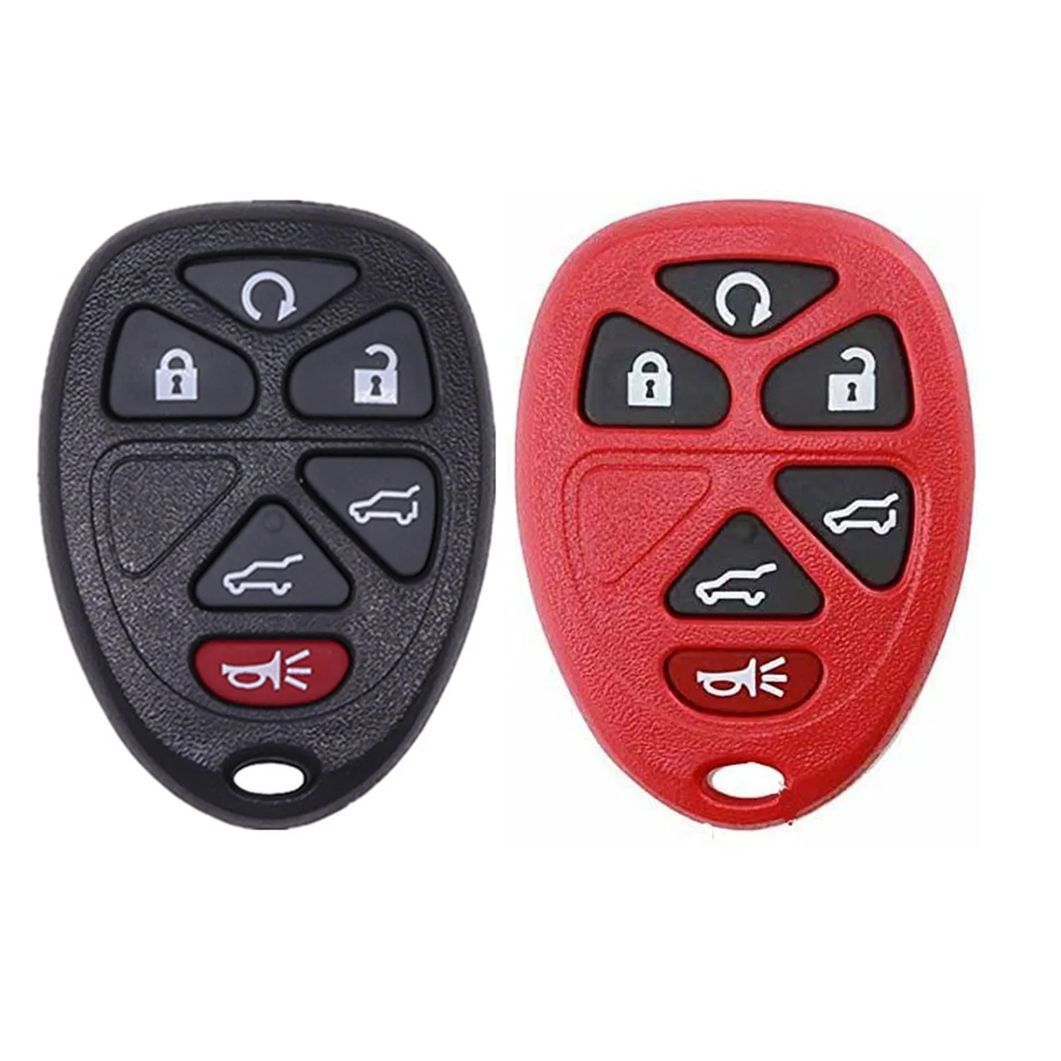 WFMJ Replacement for Cadillac Escalade Chevrolet Suburban Tahoe Traverse XL 6 Buttons Remote Key Shell Case Fob