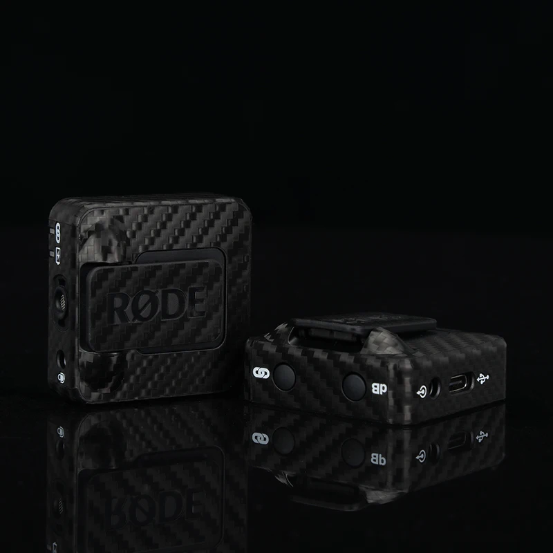 ل ركب اللاسلكية الذهاب Mic المضادة للخدش غطاء فيلم 3M Vinly المواد قسط لصقة جلد صناعي ميكروفون الجلد لصائق حامي ملصق