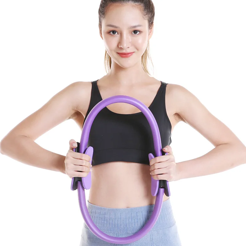 5pcs Set Yoga Pilates Circle Ring Resistance Rubber Band Stretching Belt Yoga Fitness Suit Yoga Pull Towel  Fitness Accessories