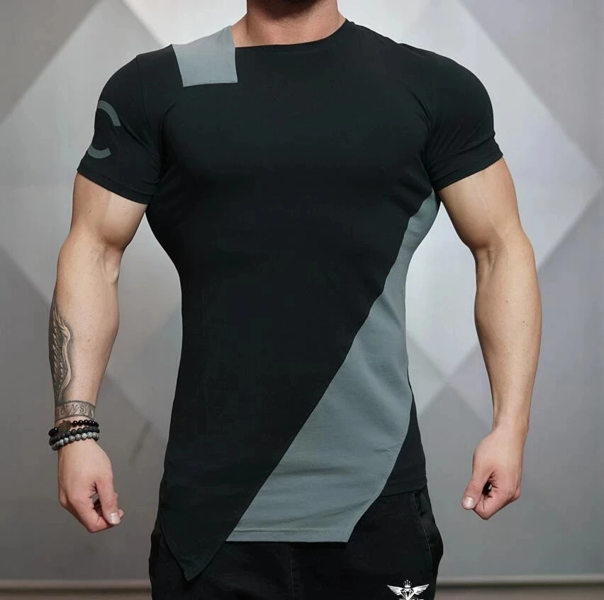 2021 Gyms Bodyengineers Summer The Stadium Shark Stringer T-shirt Man Bodybuilding And Fitness Crime Short Sleeve T-shirt