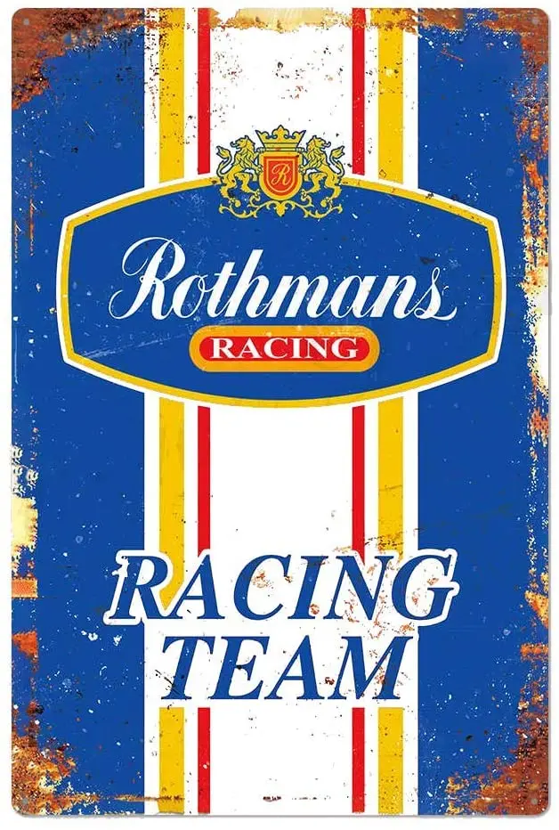 Racing Team Novelty Parking Retro Metal Tin Sign Plaque Poster Wall Decor Art Shabby Chic Gift