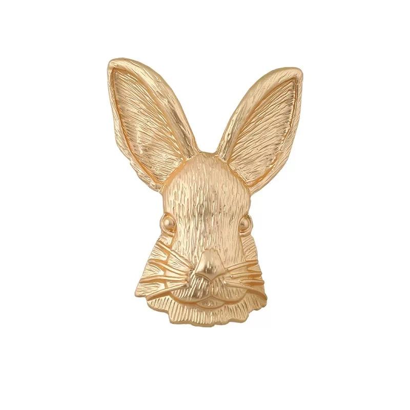 Retro Alloy Rabbit Brooch Pins Female Ins Trendy Party Coller Cute Sweater Brooches Accessories