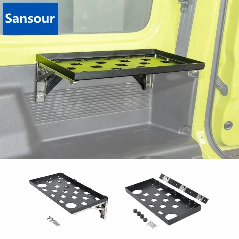 

Car Tail Box Cargo Rack Luggage Carrier Foldable Storage Shelf for Suzuki Jimny 2019 2020 2021 Rear Racks Accessories