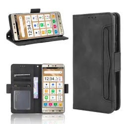 Leather Flip phone case for SHARP Aquos EP3 / Simple Sumaho 5 / A001SH / Simple Smartphone 5 back Cover with stand Coque fundas