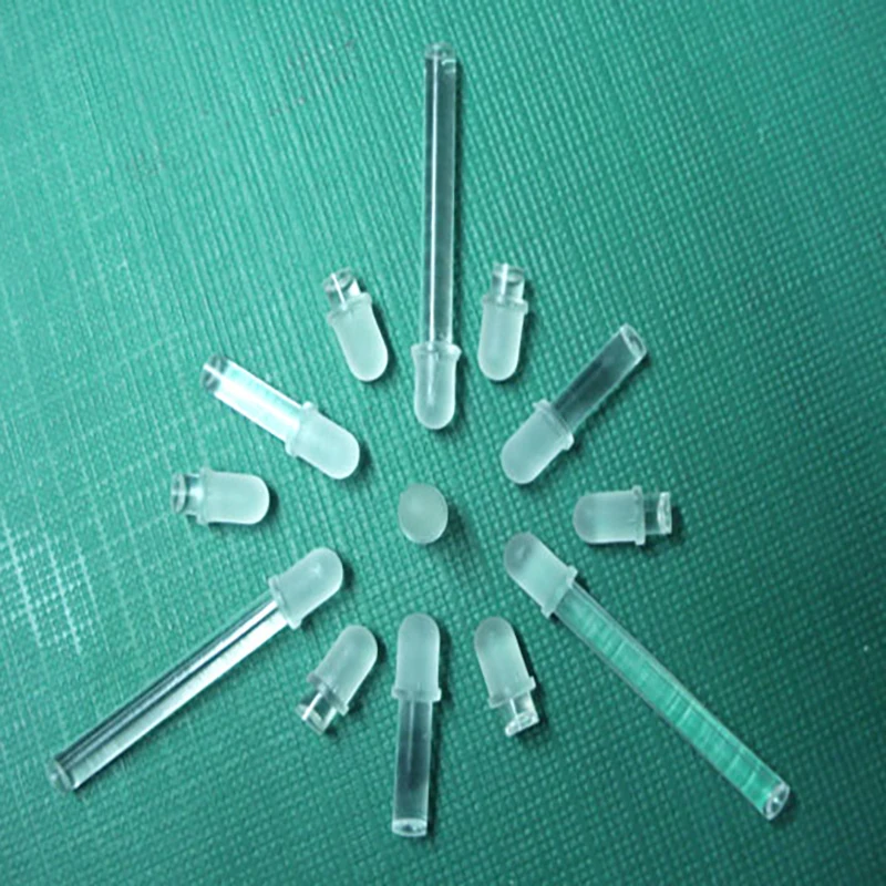 100PC 3.2MM-38.1MM LIGHT PIPE FOR 5MM Round head Led Diode LED Tube Lampshade replace PLP5