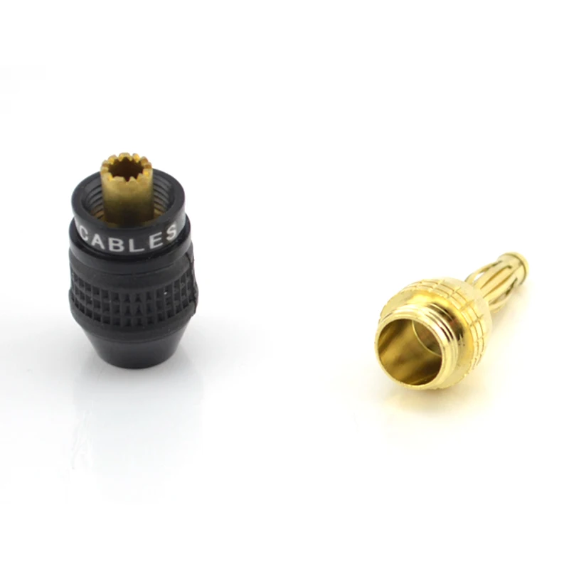Preffair 24K placcato oro 4MM spina a banana adattatore per altoparlante vite connettori per altoparlanti connettori audio