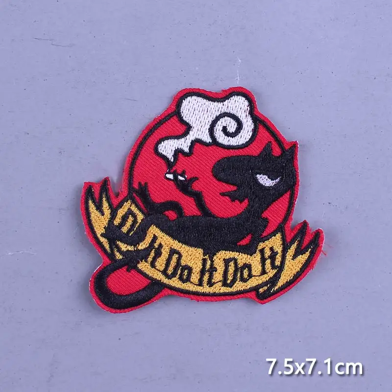 Cartoon Patch Dinosaur Iron On Patches For Clothing Animal Patches On Clothes Hippie Rock Parche Badge Embroidery Patch