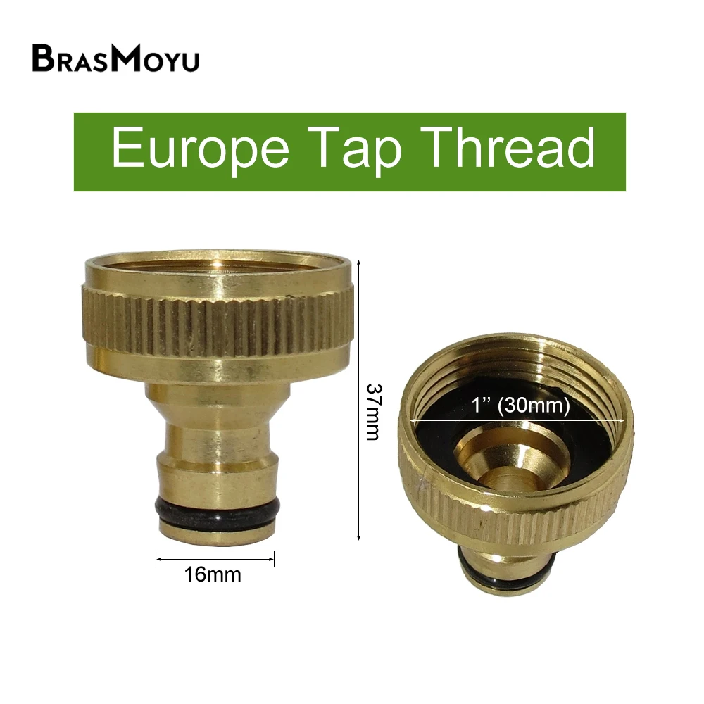 1'' Female Threaded Brass Copper Quick Connector Joints Home Garden Watering Irrigation Gun Accessories Car Washing Pipe Fitting