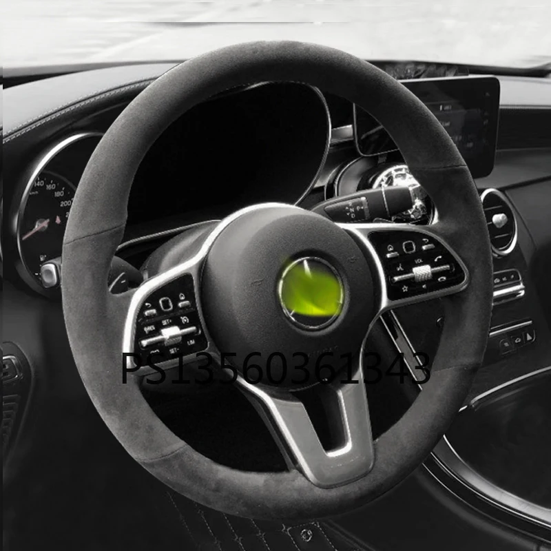 

For Volkswagen VW Magotan T-Cross Golf Sagitar Tayron Tiguan Bora T-ROC Jetta Passat Hand-sewn leather steering wheel cover