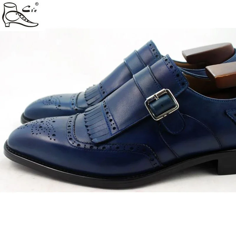 cie brogues tassels loafer with buckle full grain calf leather handmade men shoe Italian crafts men\'s leather shoe LOAFER49