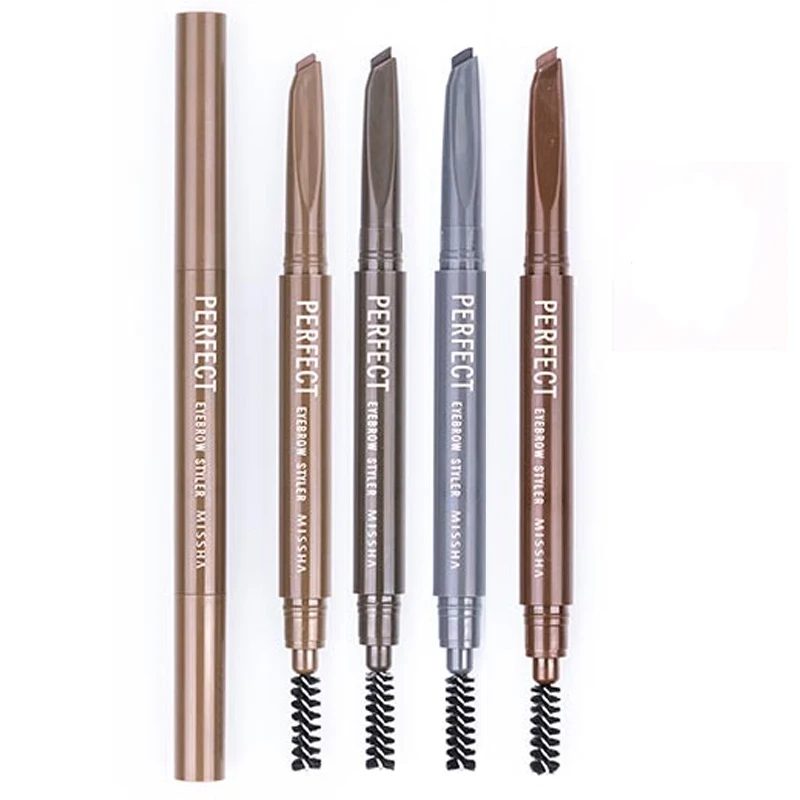 MISSHA Perfect Eyebrow Styler 0.15g 1pc Auto Type Long Lasting Waterproof Black Brown Pencil Korea Cosmetics EXP2023-11