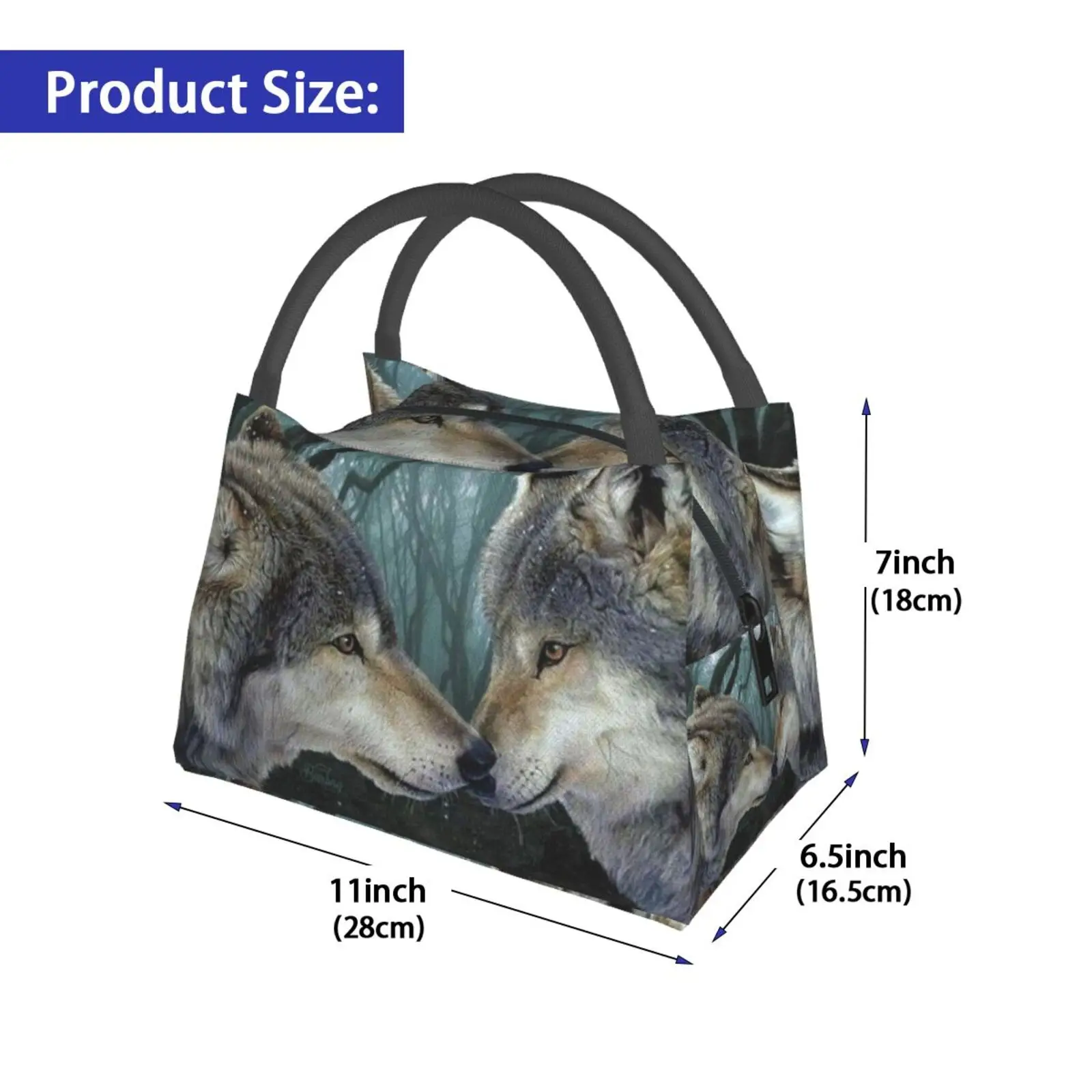 Portable Insulation Bag Rekindle Your Glowing Spirit And Refresh Your Mind With Possibilities. Wolves Wolf