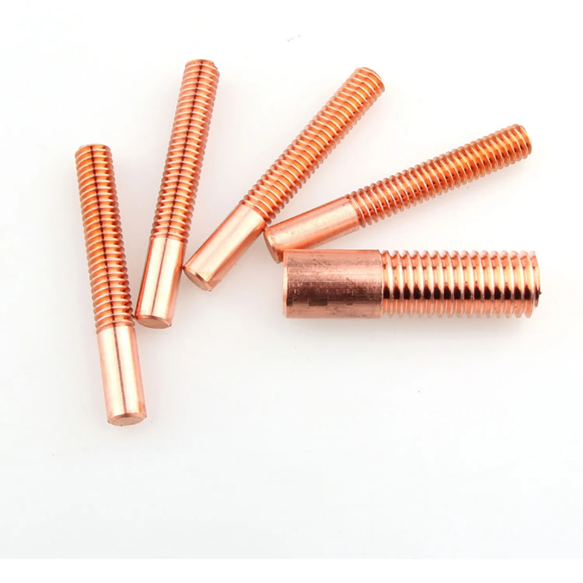 Pure Copper Tapping Electrodes for Spark EDM Thread Electrode Discharge Red Copper Screw Tooth Metric Size M2 to M20 30X50mm