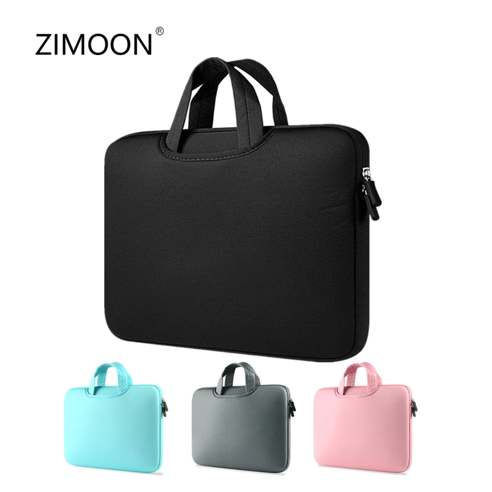 Bolso de mano colorido con cremallera para ordenador portátil, funda de 13/14/15 pulgadas para Macbook, maletín