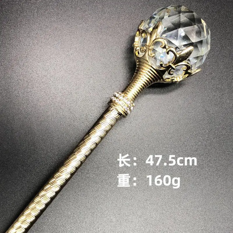 Crystal Ball Scepter Fairy Stick Wedding  Beauty Pageant Prop