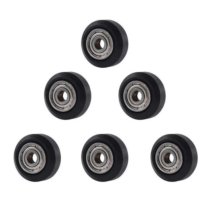 Aokin 2/6PCS 3D Printer POM Wheel Plastic Pulley 625ZZ Linear Bearing for Creality Ender 3 Ender 3 Pro Ender 3 V2 CR-10 CR-10S