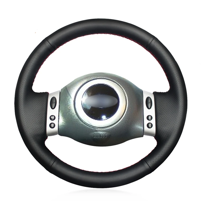 

Hand Sew Black Leather Car Steering Wheel Cover for Mini(Hatchback/Mini R50/R52/R53) 2001-2006 Convertible 2004