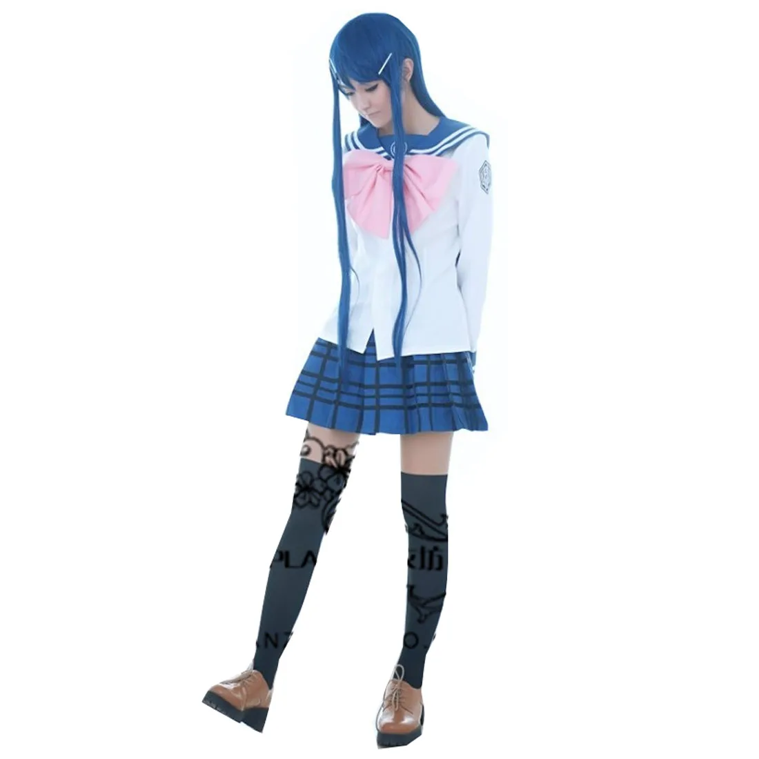 2021 Super Dangan Ronpa 2 Danganronpa Maizono Sayaka Cosplay Costume Lolita School Uniform Anime Cosplay Dress