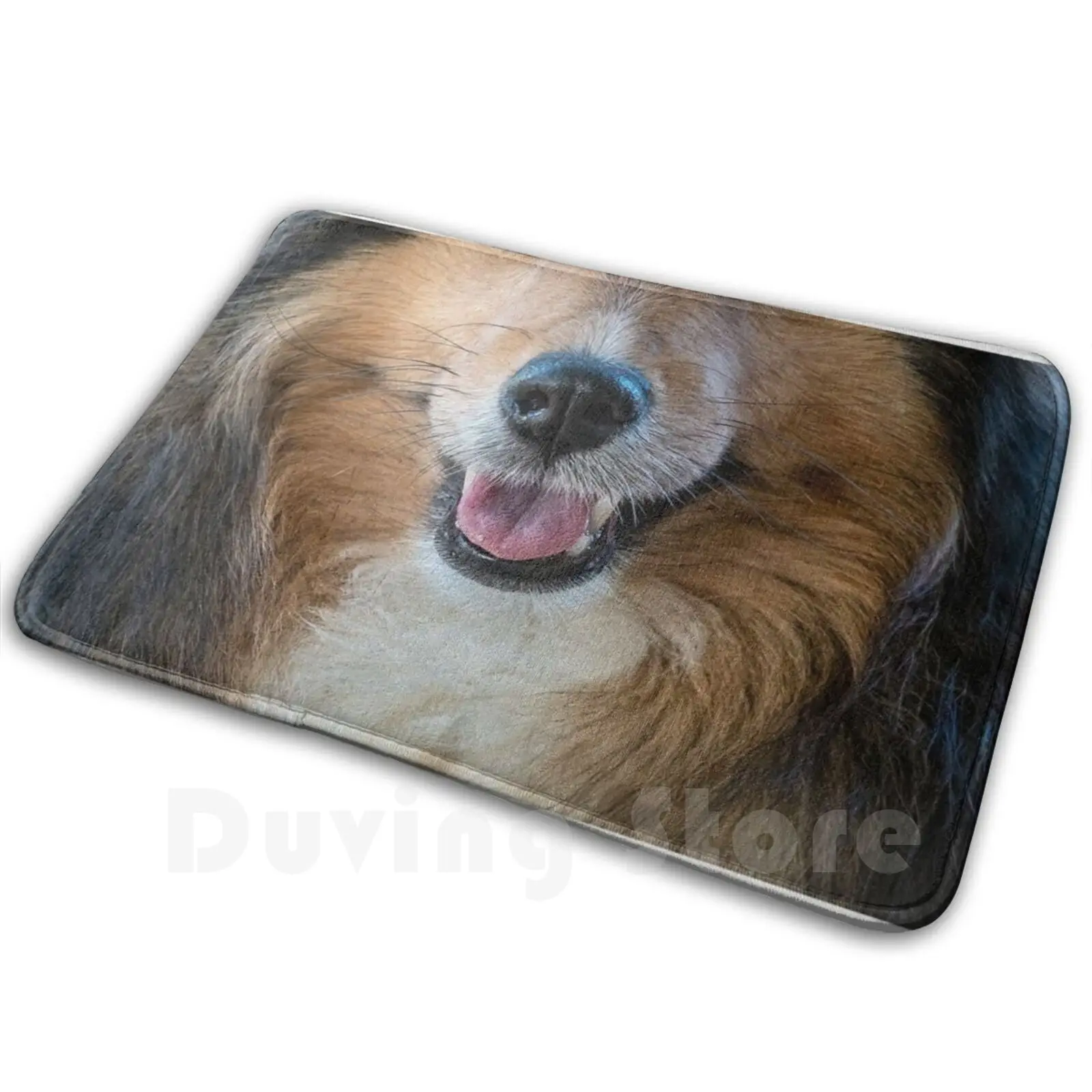 Sheltie Snout Mat Rug Carpet Anti-Slip Floor Mats Bedroom Shetland Sheepdog Sheltie Shelty Dog Pet Animal Funny