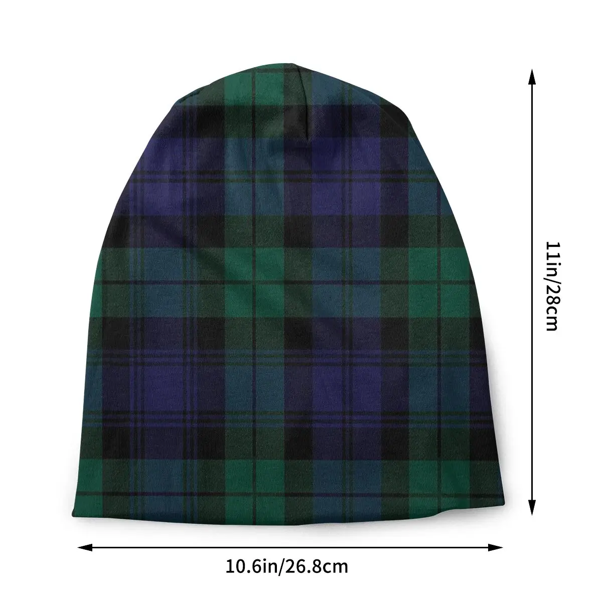 Modern Tartan Plaid Bonnet Hat Knitting Hats Autumn Winter Outdoor Skullies Beanies Hats Men's Women's Adult Spring Warm Cap