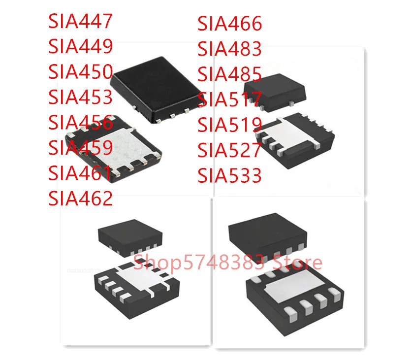 

10PCS SIA447 SIA449 SIA450 SIA453 SIA456 SIA459 SIA461 SIA462 SIA466 SIA483 SIA485 SIA517 SIA519 SIA527 SIA533 IC