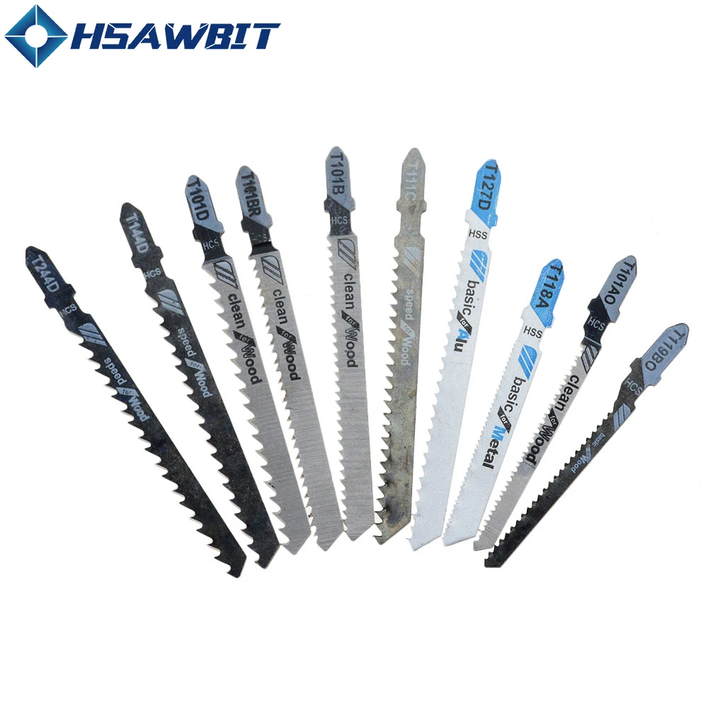 10pcs/set Jig Saw Blades T244D/T144D/T111C For Fast Cutting Straight Cutting 4 mm Teeth Length Jigsaw Blades Saw Blade