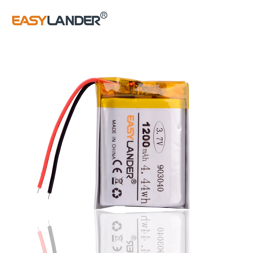 903040   Akumulator litowo-jonowy 3,7 V 1200 mAh do słuchawek MP5 Bluetooth