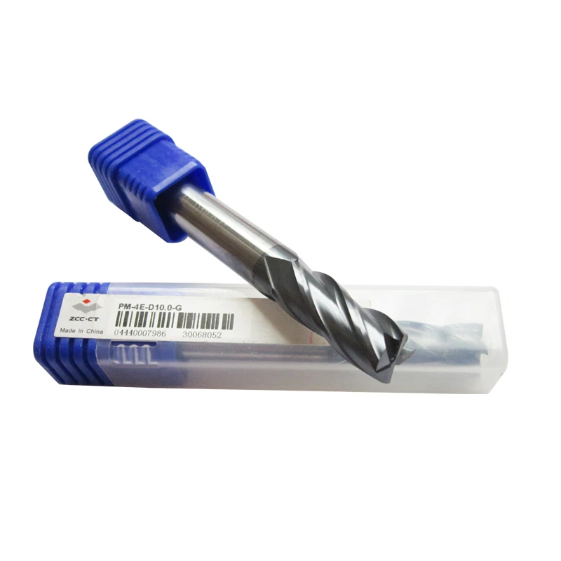 

1pc ZCC End Mill 10mm PM-4E-D10.0-G 55HRC Standard Length Solid Carbide End Millings Drill Bit