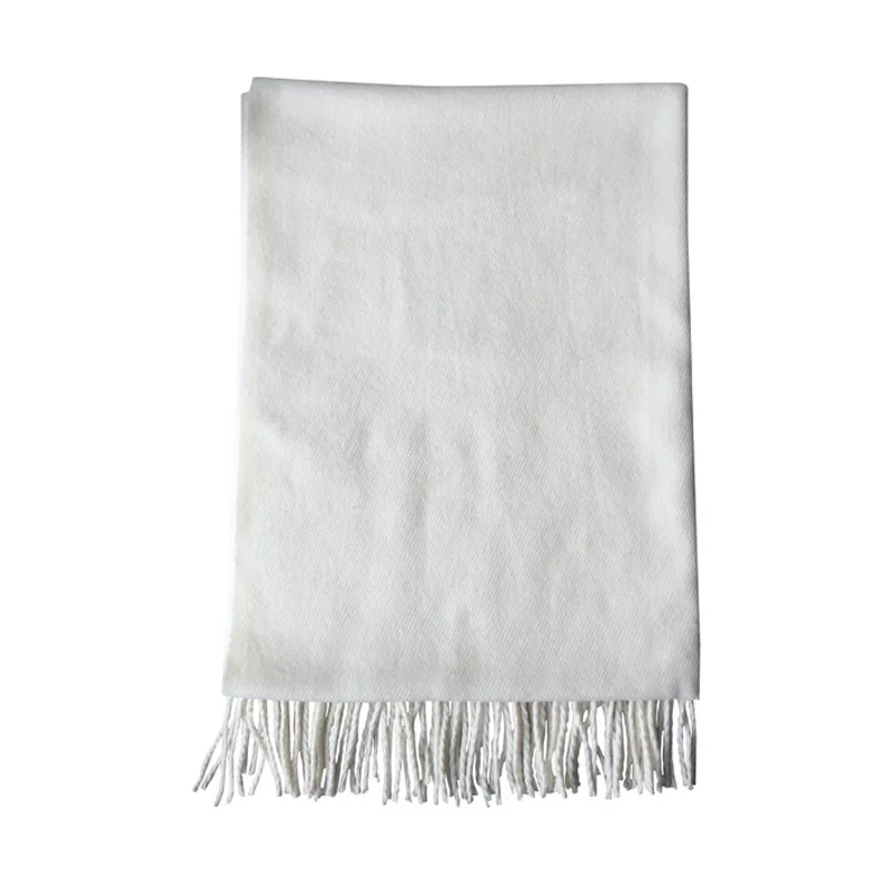 Women Scarf Winter Wool Shawl  White Shawl Thickened Big size long Scarf 100% Wool scarf for Lades 2021 New Hot Sell Fashion