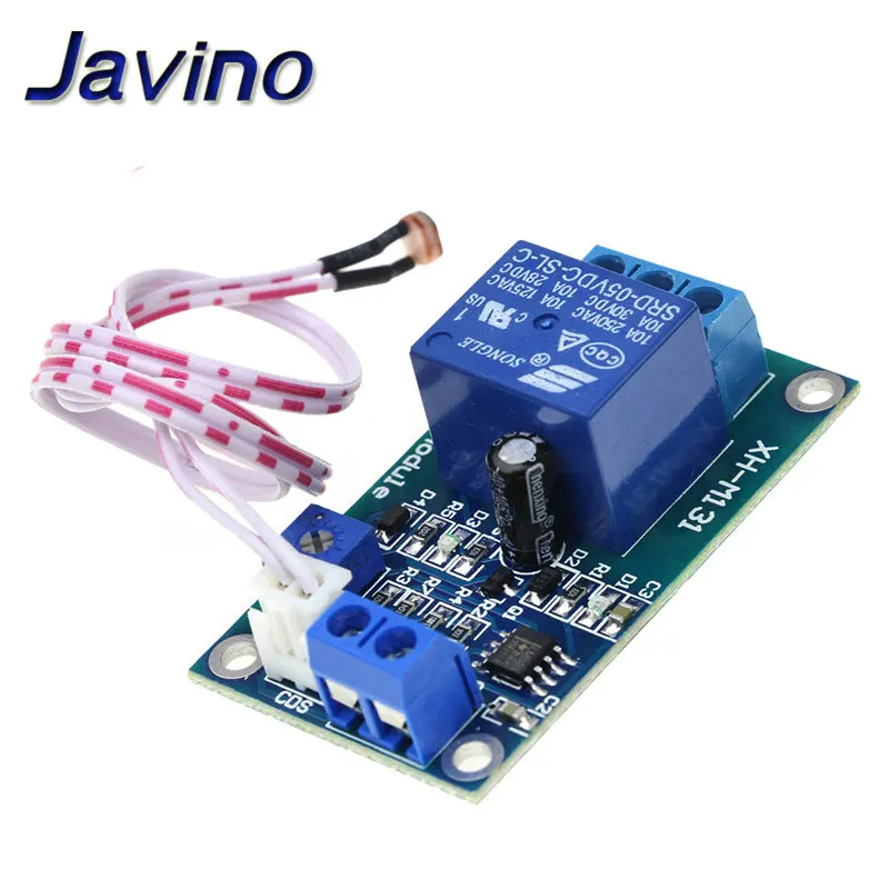 XH-M131 DC 5V / 12V Light Control Switch Photoresistor Relay Module Detection Sensor 10A brightness Automatic Control Module