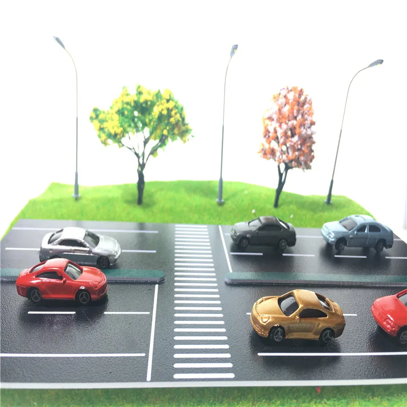 100pcs 1:150 Scale Architecture ABS Plastic Model Painted Car Toys Miniature Color Cars For Diorama Model Buildings Making Kits