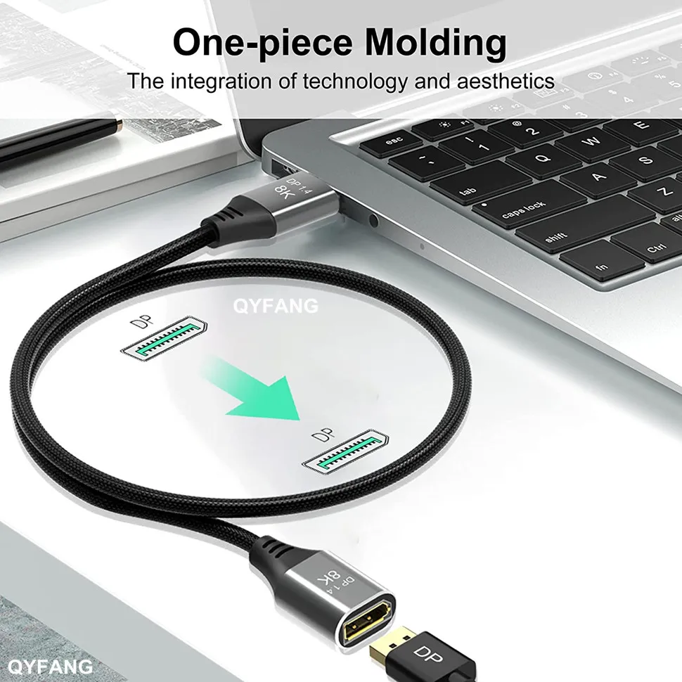 8K DP Männlich zu Weiblich Kabel Display Port Verlängerung Kabel für HDTV Nintend Schalter Smart Box Projektor DP Splitter displayPort 1,4 – Detail 6