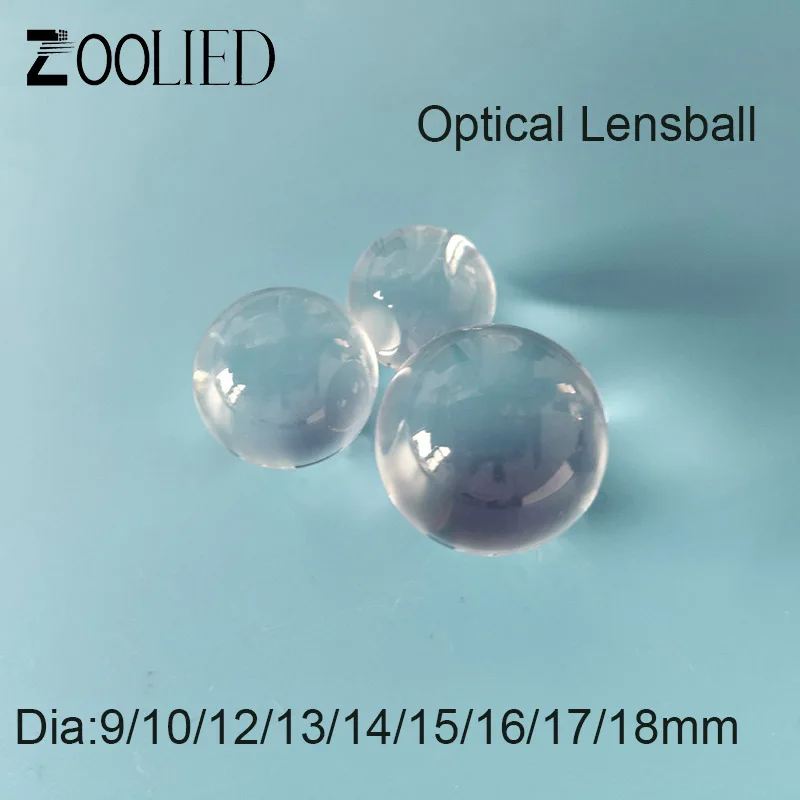 Dia 10-18mm High Precision Fiber Ball lens  K9/BK7 Endoscope Objective Cylindrical Lense co2 laser Focus Lens Ball Optical Glass