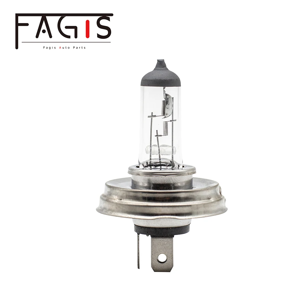 Fagis 2 Pcs H4 9003 HB2 P45T 12v 60/55w Clear Glass Car Headlight Auto Halogen Bulbs Car Lights Lamps