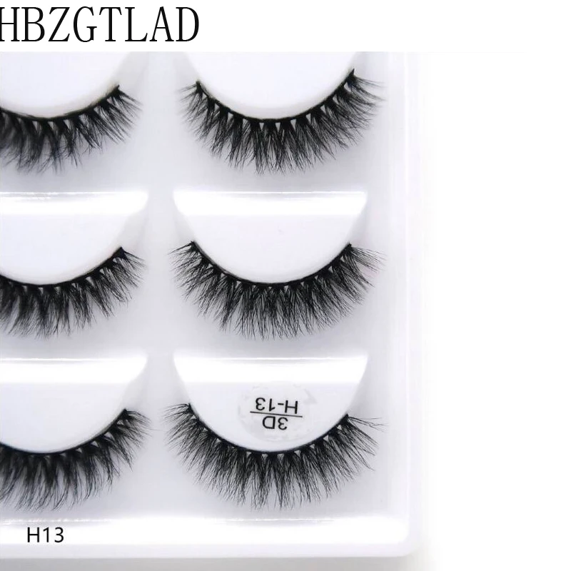 New 50/100box Multipack 3D Soft Mink Hair False Eyelashes Handmade Wispy Fluffy Long Lashes Natural Eye Makeup Tools