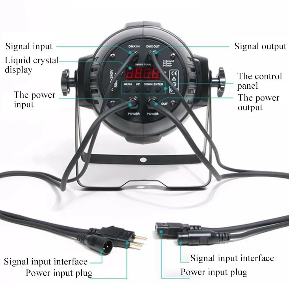 180W AC 120-240V Aluminium 54LED Par Licht Disco DJ KTV Party Dance Bühne Lampe LED Licht dance Bühne Lampe