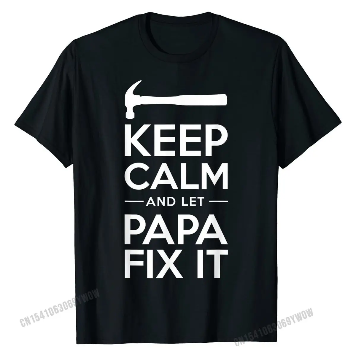 Mens Keep Calm and Let Papa Fix It Shirt, Father's Day Grandpa Prevailing Summer T Shirt Cotton Male Tops Shirt Summer