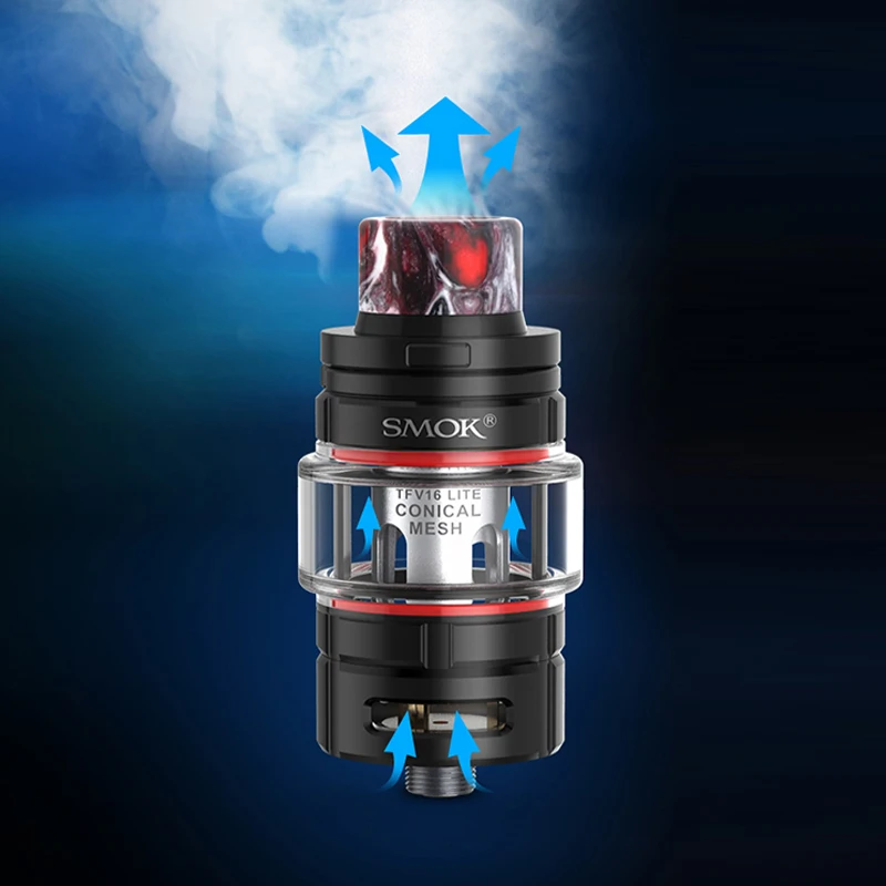 Original SMOK TFV16 Lite Sub Ohm Tank 5ml 16mm E-Cigarette Vaporizer Top Refilling 510 Thread Vape Atomizer Fit G-Priv 3 Mod